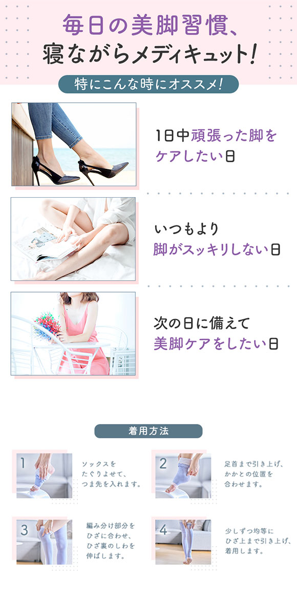 メディキュット MediQttO Drs寝ながらメディキュット ロングタイプ