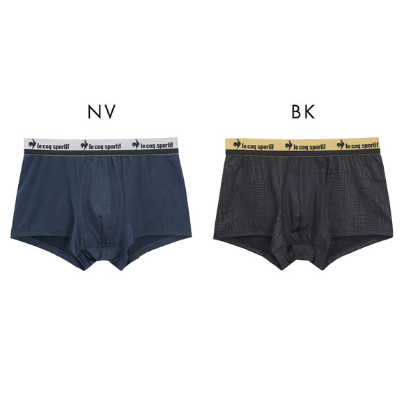 ルコックスポルティフ ラインエンボス柄 ボクサーパンツ メンズ 前とじ le coq sportif