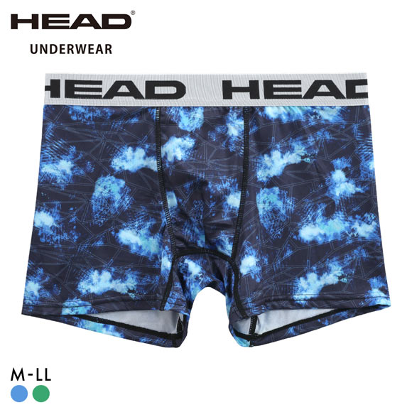 ヘッド 幾何学柄 ボクサーパンツ メンズ 無地 前とじ 超軽量 ボクサーブリーフ HEAD
