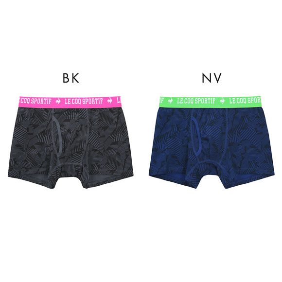 ルコックスポルティフ ライン柄 ボクサーパンツ 大きいサイズ メンズ 前あき le coq sportif ビッグサイズ
