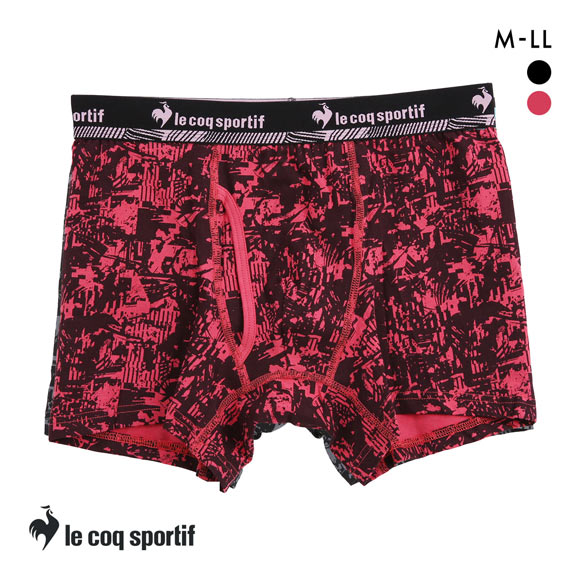 ルコックスポルティフ インク柄 ボクサーパンツ メンズ 前あき le coq sportif