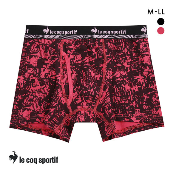 ルコックスポルティフ インク柄 ボクサーパンツ メンズ 前あき le coq sportif