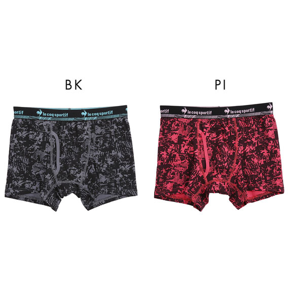 ルコックスポルティフ インク柄 ボクサーパンツ メンズ 前あき le coq sportif