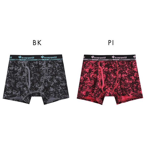 ルコックスポルティフ インク柄 ボクサーパンツ メンズ 前あき le coq sportif
