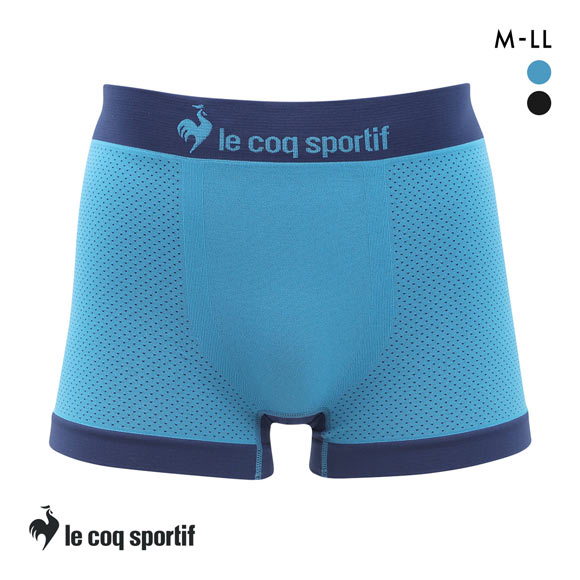 ルコックスポルティフ サイド/バックメッシュ 成型 ボクサーパンツ メンズ 前とじ le coq sportif