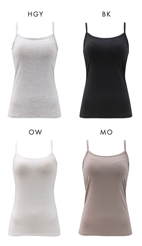 プラチナベーシック Ask Doctor カップ付き キャミソール レディース インナー 綿混 ストレッチ ブラトップ