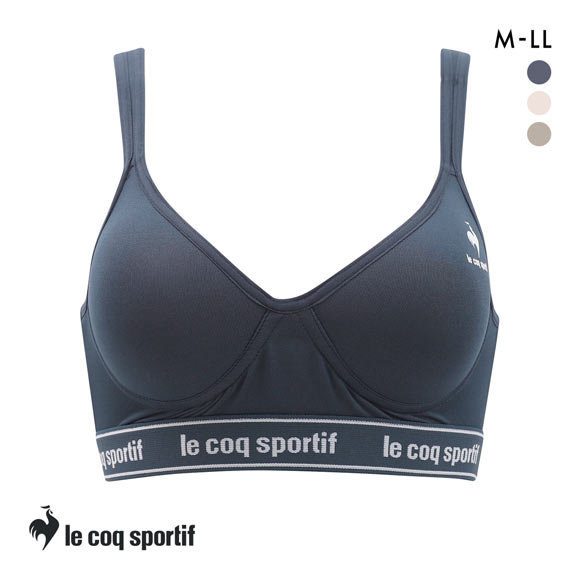 ルコックスポルティフ モールドカップ ノンワイヤー ブラジャー ハーフトップ レディース le coq sportif