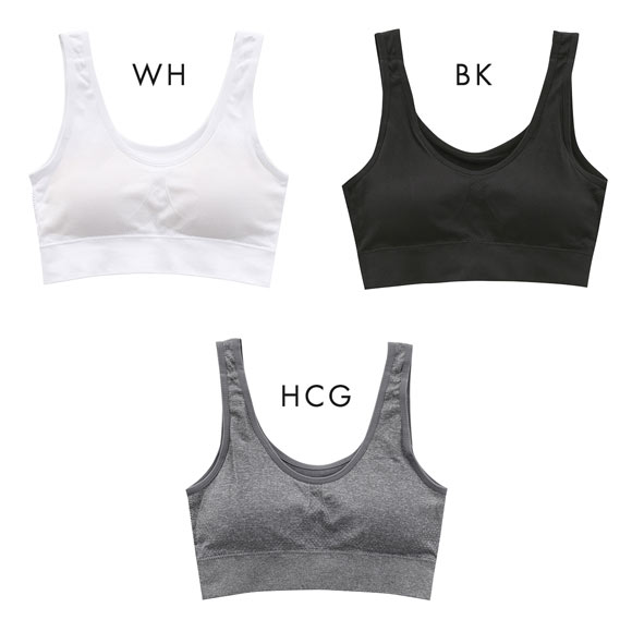 体育deインナーPLUS ジュニア キッズ 成型 ハーフトップ ブラジャー ノンワイヤー スポーツブラ 単品