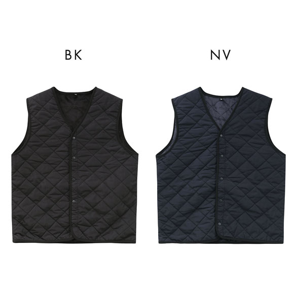 裏ベロア キルティング Vネック インナーベスト メンズ あったか 重ね着 部屋着 暖かい ベスト 防寒ベスト 秋 冬 作業着 アウトドア