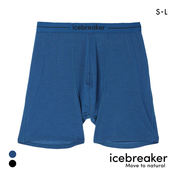 アイスブレーカー M メリノ 150 アナトミカ ロングボクサー メンズ 前閉じ icebreaker M ANATOMICA