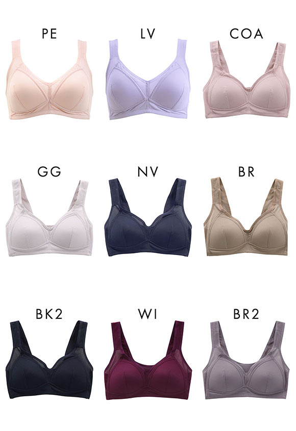 アンフィニ UN-FINI 撫子涼やか研究室 ノンワイヤー ブラジャー ハーフトップ ワイヤレスブラ 単品