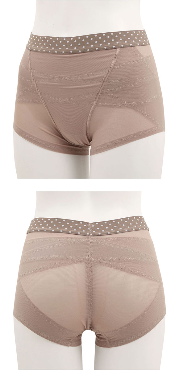 アンフィニ UN-FINI 骨盤正ス 骨盤 クロス ショーツガードル 水玉