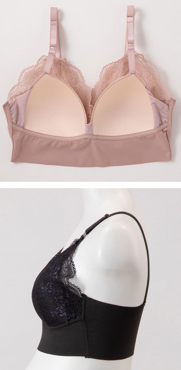 犬印 INUJIRUSHI 犬印×くみっきー×モニターママ共同開発 エアリー 授乳ブラ マタニティブラ ハーフトップブラ ブラレット