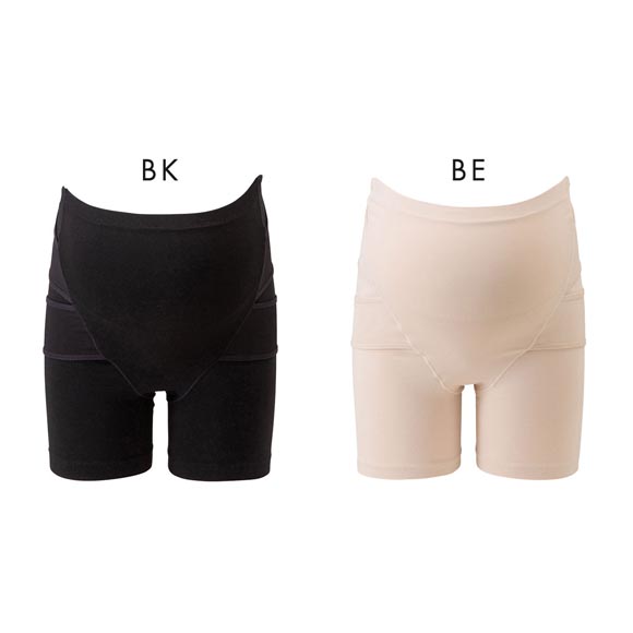 犬印 INUJIRUSHI 産前も産後も快適らくちん マタニティショーツ ボーイレングス フロントクロス 産前産後