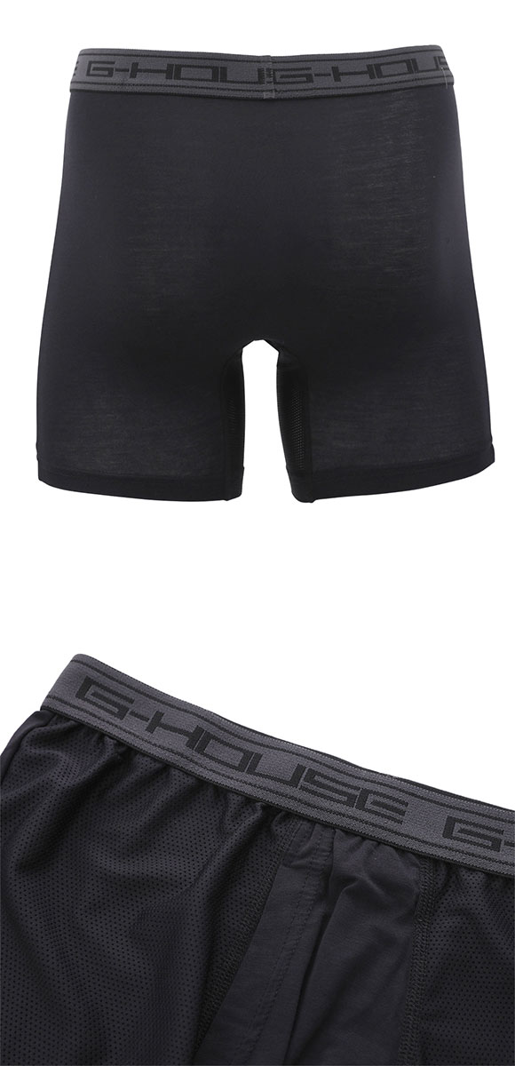 ジーハウス 技男 メッシュでCOOL 3分丈 ボクサーパンツ メンズ 前開き メッシュ 涼しい 大きいサイズ G-HOUSE