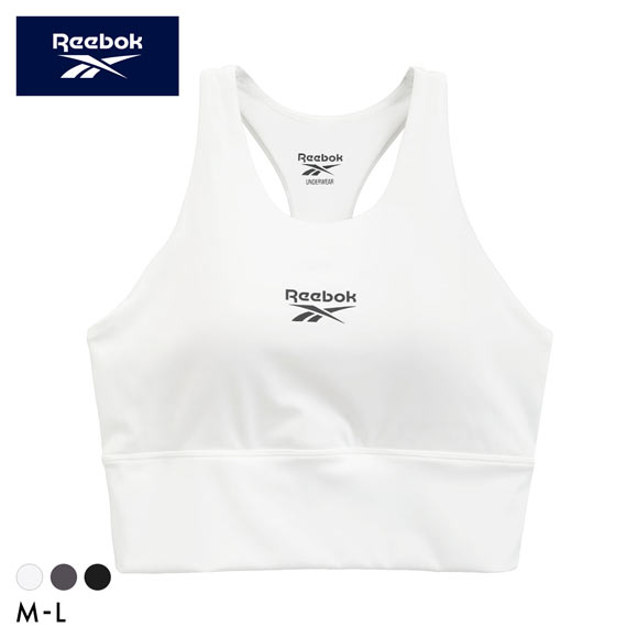 リーボック レディース バッククロス ハーフトップ ノンワイヤー ヨガ スポーツブラ レディース ドライ UVカット UPF50＋ yoga ML Reebok LADYS