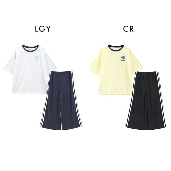 ラブトキシック Lovetoxic ルームウェア パジャマ 上下セット ジュニア キッズ 女の子 半袖 ロングパンツ 150 160