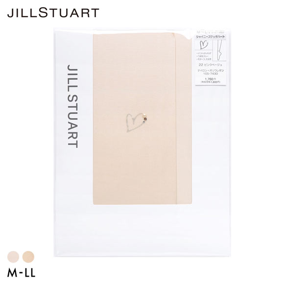 ジルスチュアート ハートモチーフ ストッキング レディース パンスト M-L L-LL 大きいサイズ JILL STUART