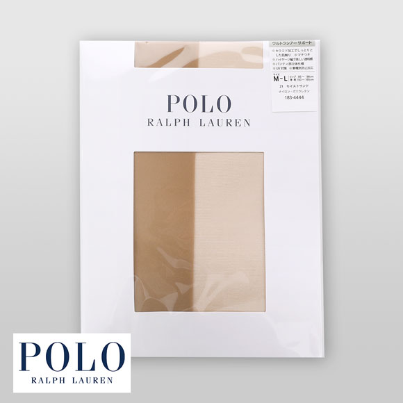 ポロ ラルフローレン POLO RALPH LAUREN ウルトラシアーサポート ストッキング M-L L-LL セラミド加工 UVカット加工 静電気防止 パンスト