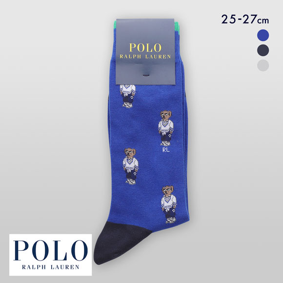 ポロ ラルフ ローレン アスレチックベア クルー丈 ソックス POLO RALPH LAUREN 紳士 靴下 メンズ カジュアル