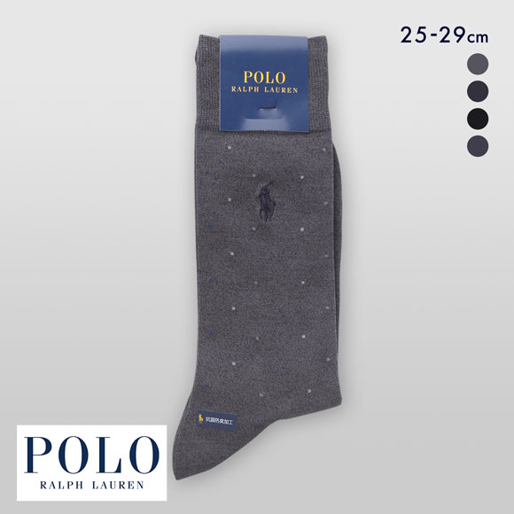 ポロ ラルフ ローレン ドット ビジネスソックス 靴下 25-27 27-29 メンズ フォーマル POLO RALPH LAUREN