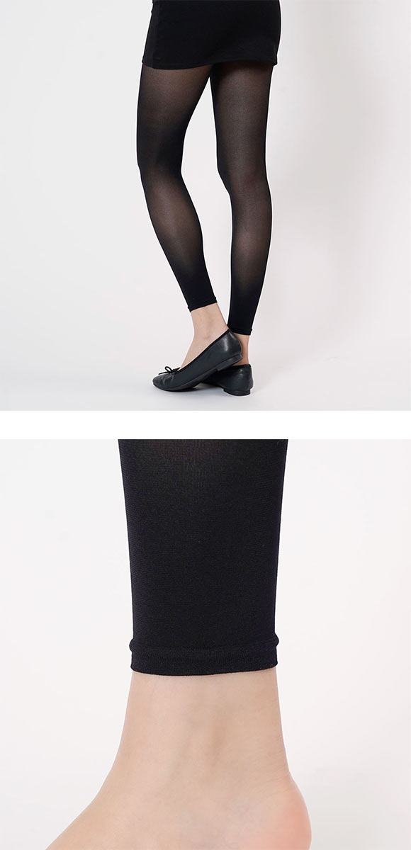 福助 ひやはだ 冷 40デニール相当 10分丈レギンス レディース fukuske HIYAHADA