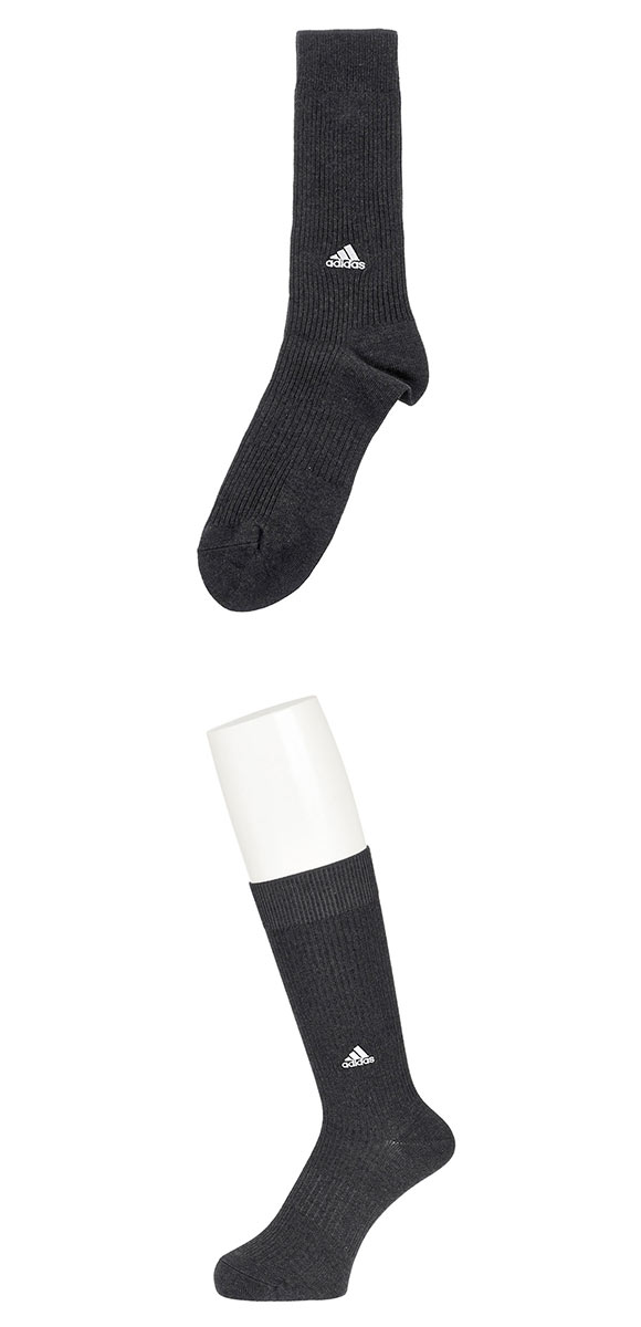 アディダス adidas クルー丈ソックス 3足組 靴下 メンズ 破れにくい 消臭 定番 ベーシック 24-26cm 26-28cm 28-30cm