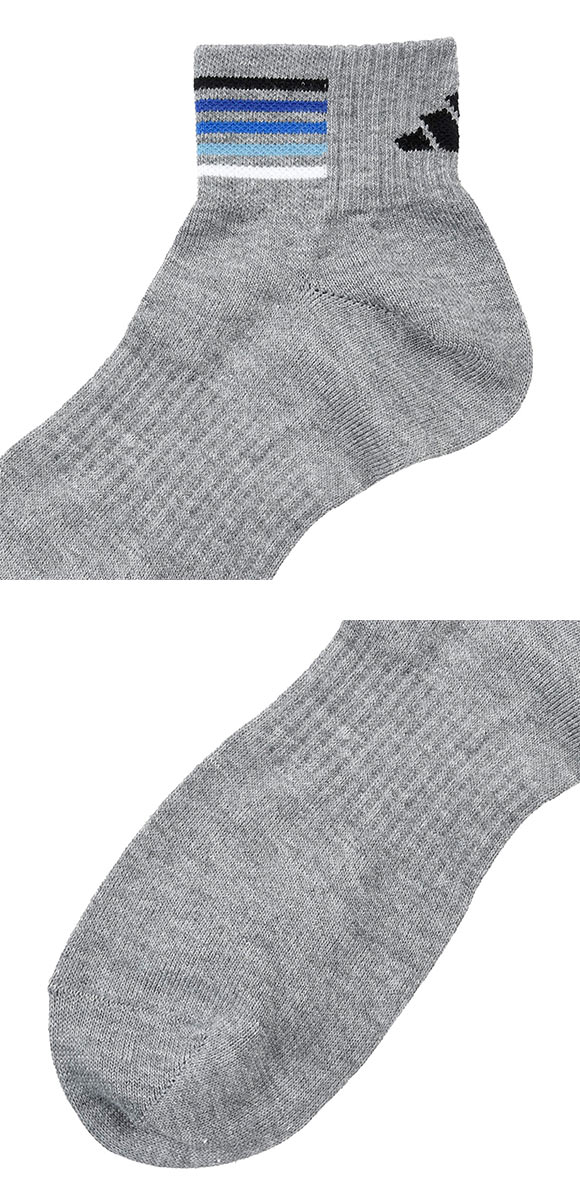 アディダス DEO ライン ショート丈 ソックス 3足セット メンズ 靴下 adidas 消臭 24-26cm 26-28cm