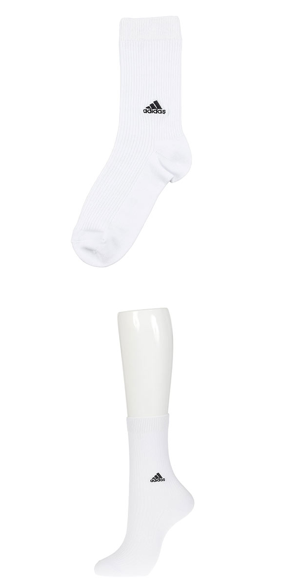アディダス adidas キッズ ジュニア クルー丈 ソックス 3足組 ワンポイントロゴ スクールカラー 定番 21-23cm 23-25cm
