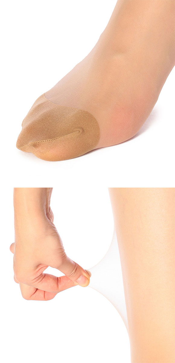 福助 fukuske 満足 伝線しにくい 着圧 ノンラン パンティストッキング 3足組 レディース パンスト