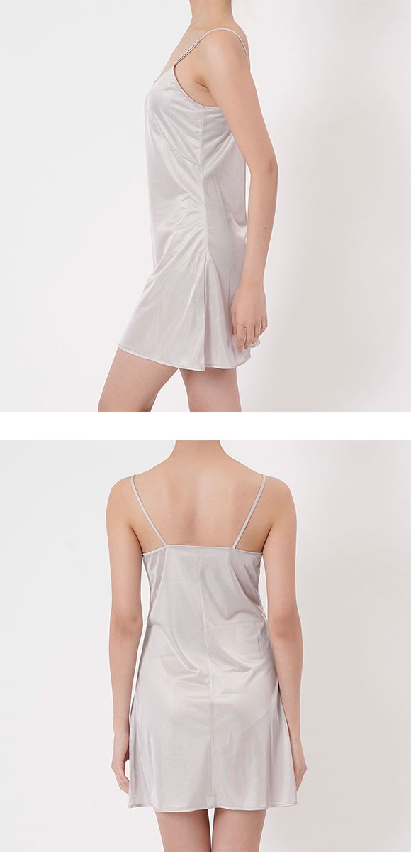 福助 fukuske FUN by FUKUSKE 着こなしキレイ スリップ レディース インナー ペチワンピ