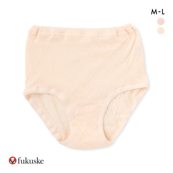 福助 Fukuske ソフトショーツ 深め ハイウエスト 綿100％ ガーゼ ショーツ 単品