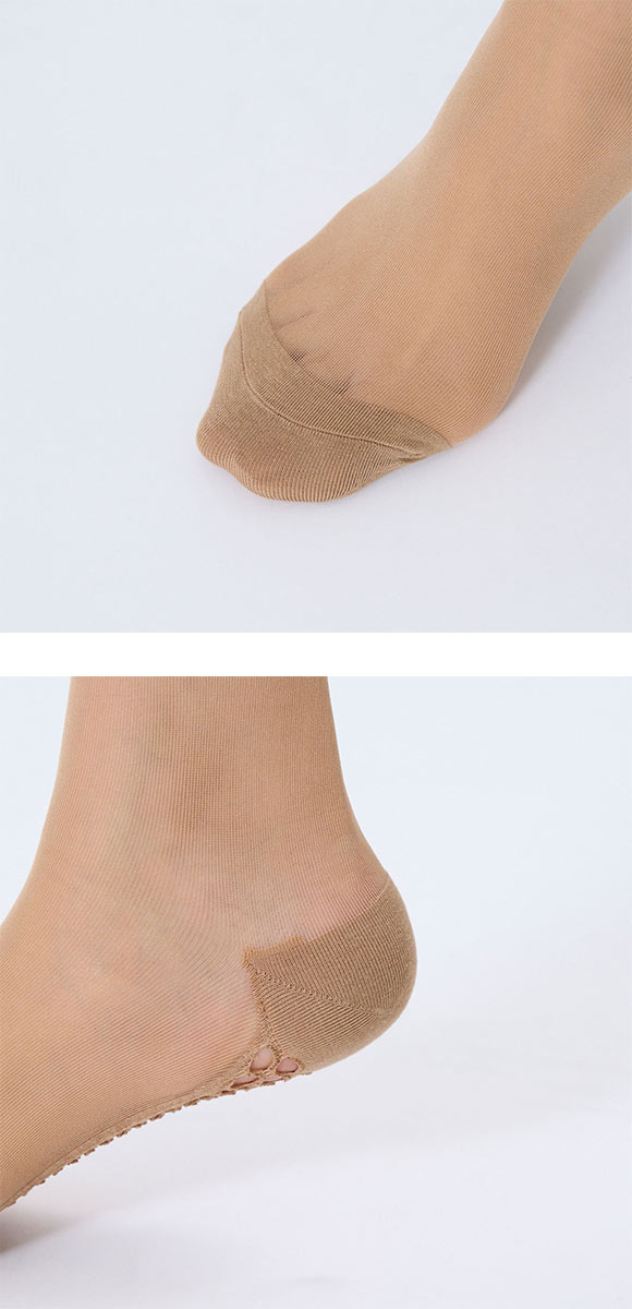 福助 満足 まるで素足な靴下 涼感メッシュ ストッキング素材 ソックス レディース 靴下 fukuske