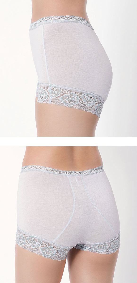 福助 Fukuske 満足 ヒップを包み込む 一分丈 ショーツ ボーイレングス レディース 単品