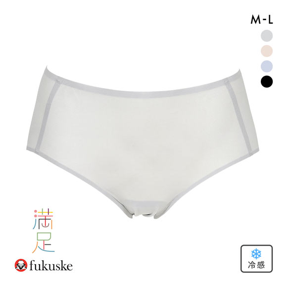 福助 満足 美涼活 メッシュ スタンダード ショーツ レディース 接触冷感 fukuske