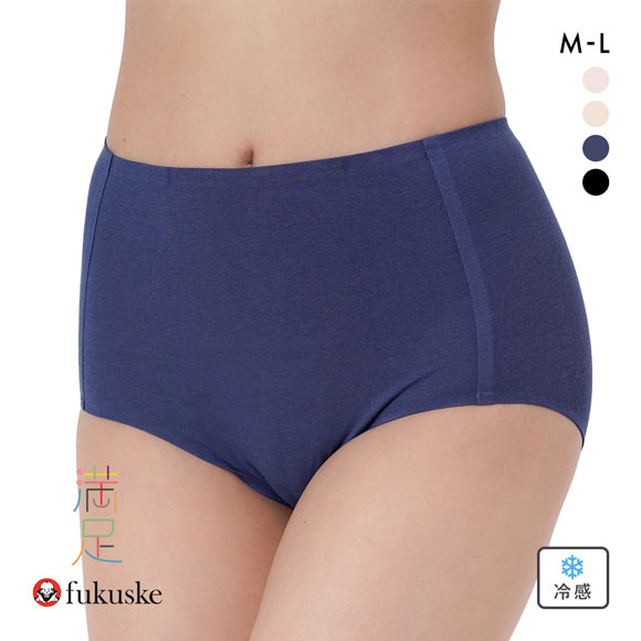 福助 満足 美涼活 スタンダード ショーツ レディース 接触冷感 綿混 fukuske