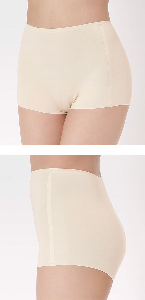 福助 満足 美涼活 1分丈 ショーツ レディース ボクサーショーツ 接触冷感 綿混 fukuske