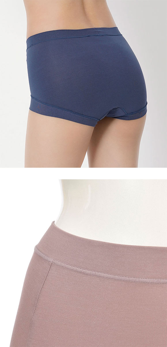 福助 Fukuske レディース 満足 美温活 よもぎ蒸し 一分丈ショーツ 袋入り 単品