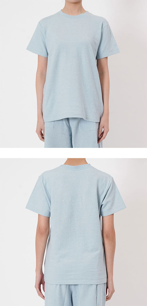 福助 出雲ソフト やわらか熟成綿 ガーゼ クルーネック Tシャツ レディース ルームウェア 綿100％ fukuske IZUMO SOFT 満足