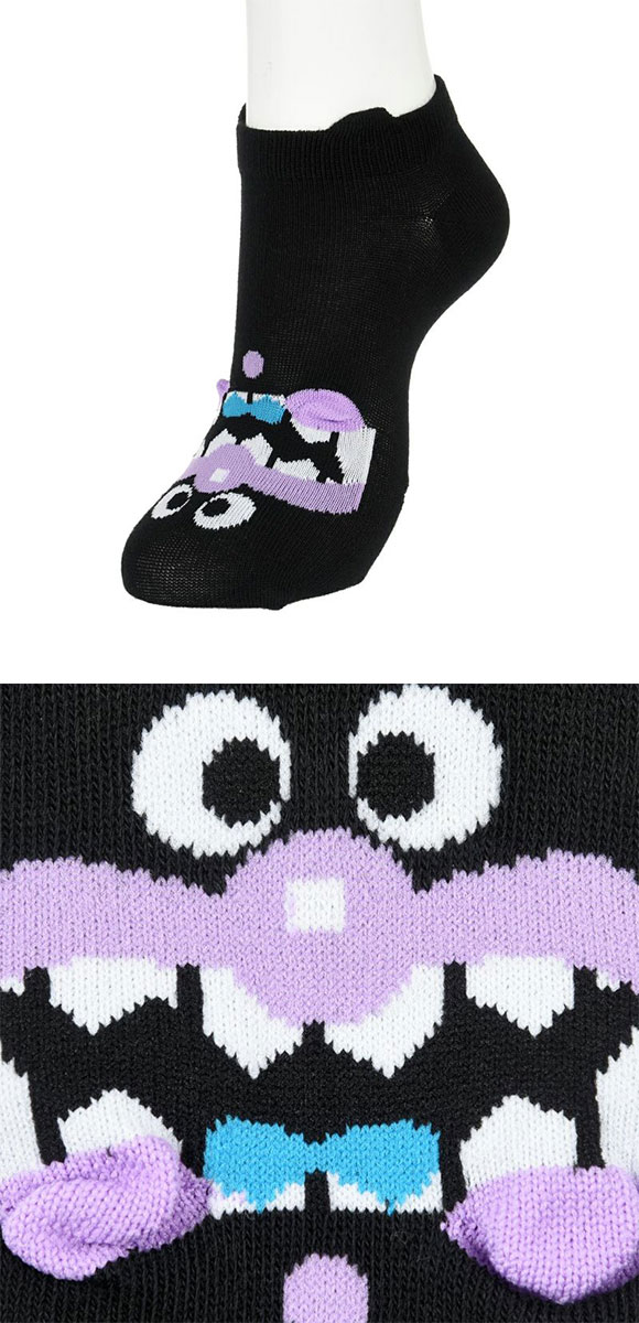 福助 Fukuske レディス アンパンマン パペット スニーカー丈 くるぶし丈 ソックス 靴下 23-25cm