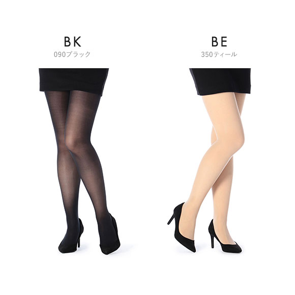 福助 fukuske おなかゆったり気分 ウエストゴムなし ストッキング パンスト 30デニール シアータイツ リラックスフィット