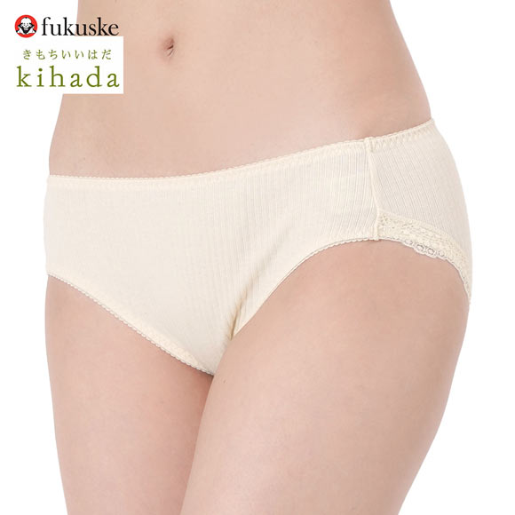 福助 kihada コットン100％ スタンダード ショーツ レディース LLサイズ fukuske キハダ