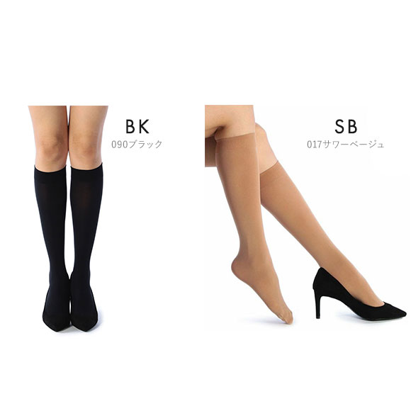 福助 Fukuske 満足 80デニール ひざ下 タイツ 日本製 ゆったりタイプ