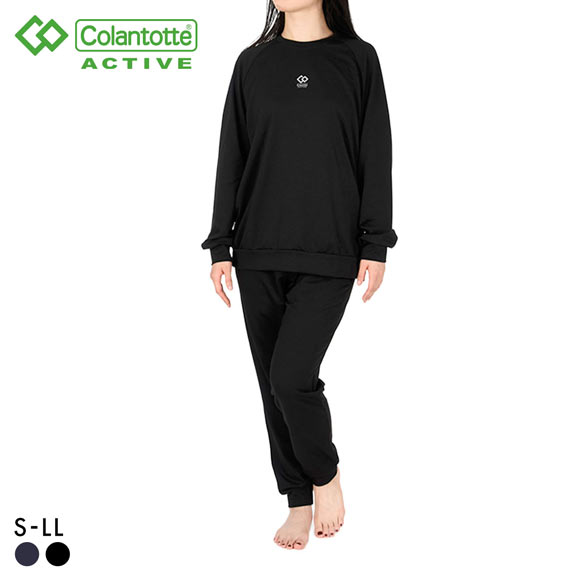 コラントッテ アクティブ ミニ裏毛 ルームウェア上下セット 男女兼用 セットアップ Colantotte Active テラックス