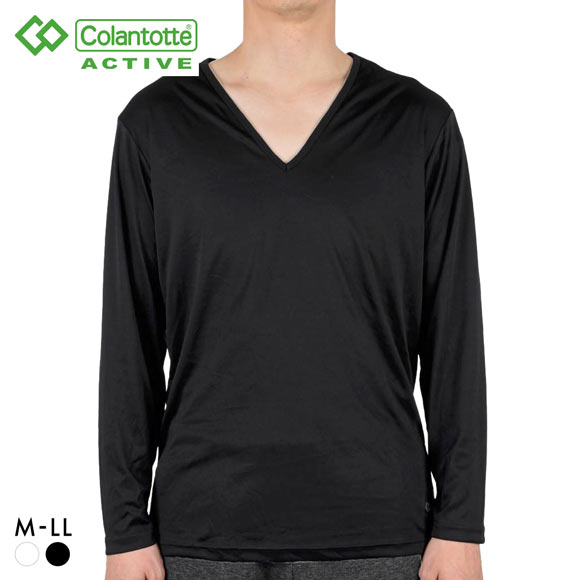 コラントッテ アクティブ Vネック 長袖シャツ メンズ テラックス 血行促進 リラックス Colantotte Active