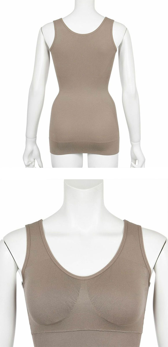 福助 fukuske ふふふなここち カップ付きタンクトップ レディース インナー