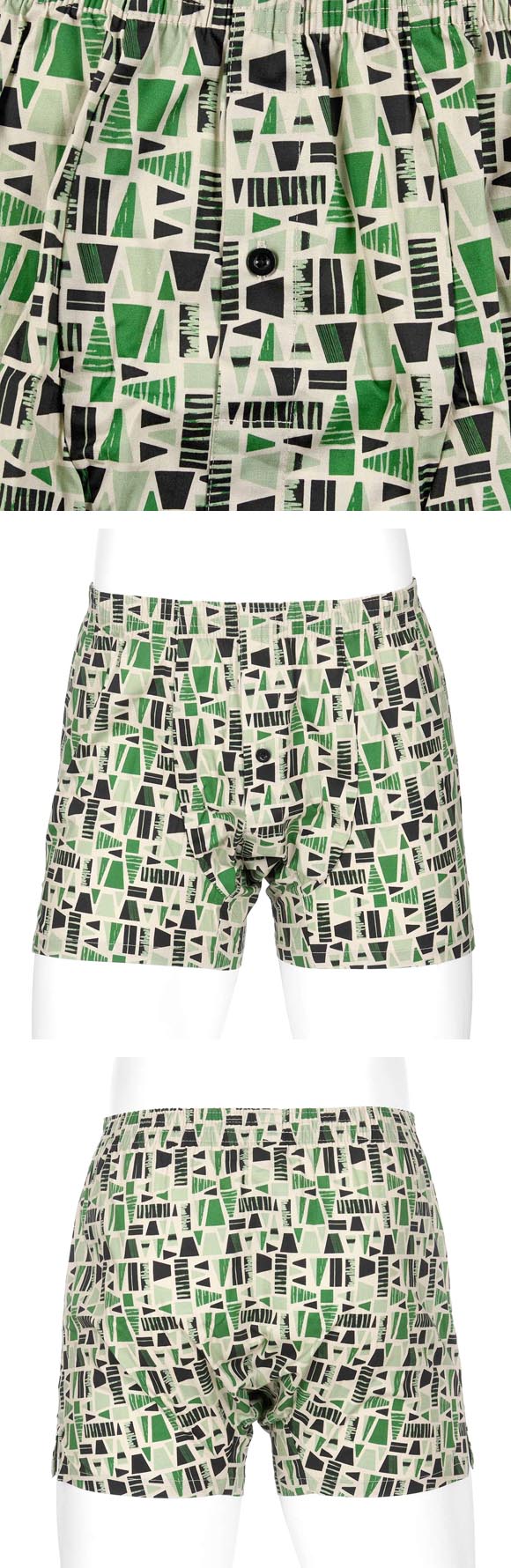 福助 SHITATEYA PANTS タイル柄 ストレッチ トランクス メンズ 前あき fukuske