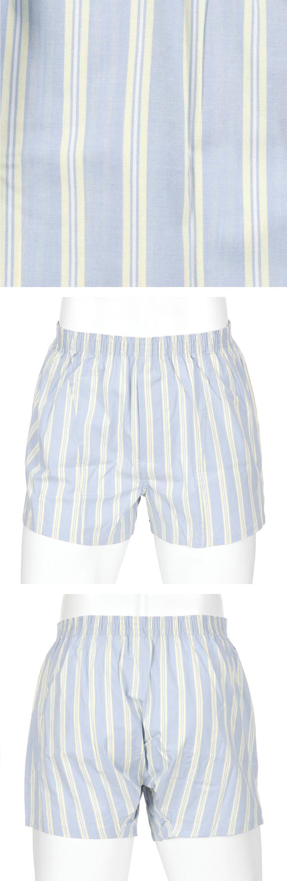 福助 SHITATEYA PANTS ストライプ柄 ストレッチ トランクス メンズ 前あき fukuske