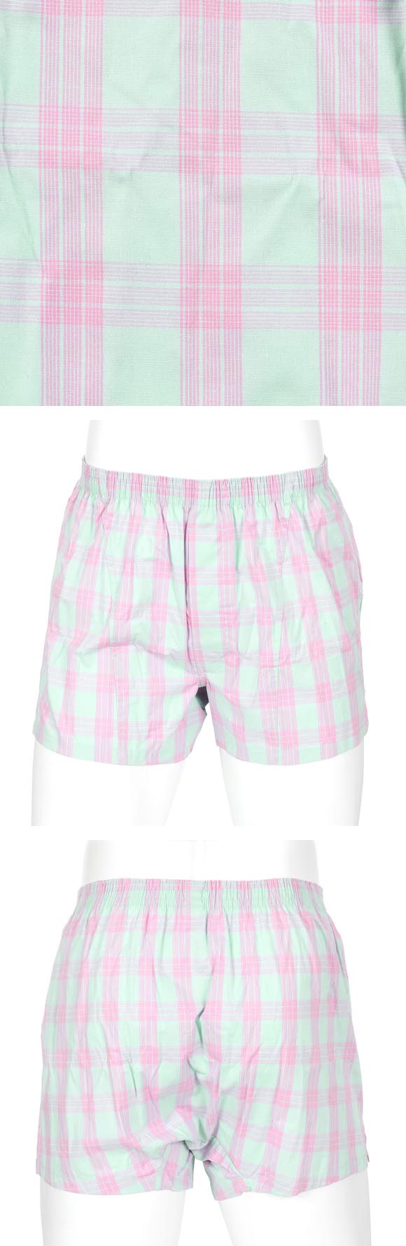 福助 SHITATEYA PANTS チェック柄 ストレッチ トランクス メンズ 前あき fukuske