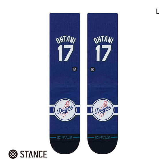 スタンス JERSEY OHTANI 2 クルー丈 ソックス メンズ STANCE 青 靴下